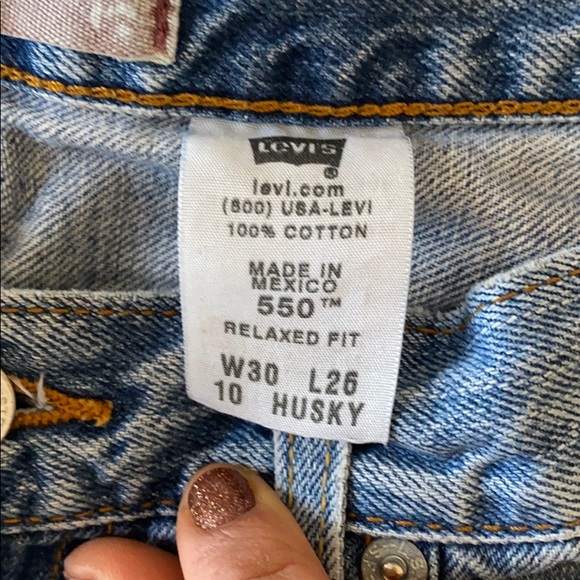 Levi 550 Orange label jean cut off shorts - Picture 4 of 8